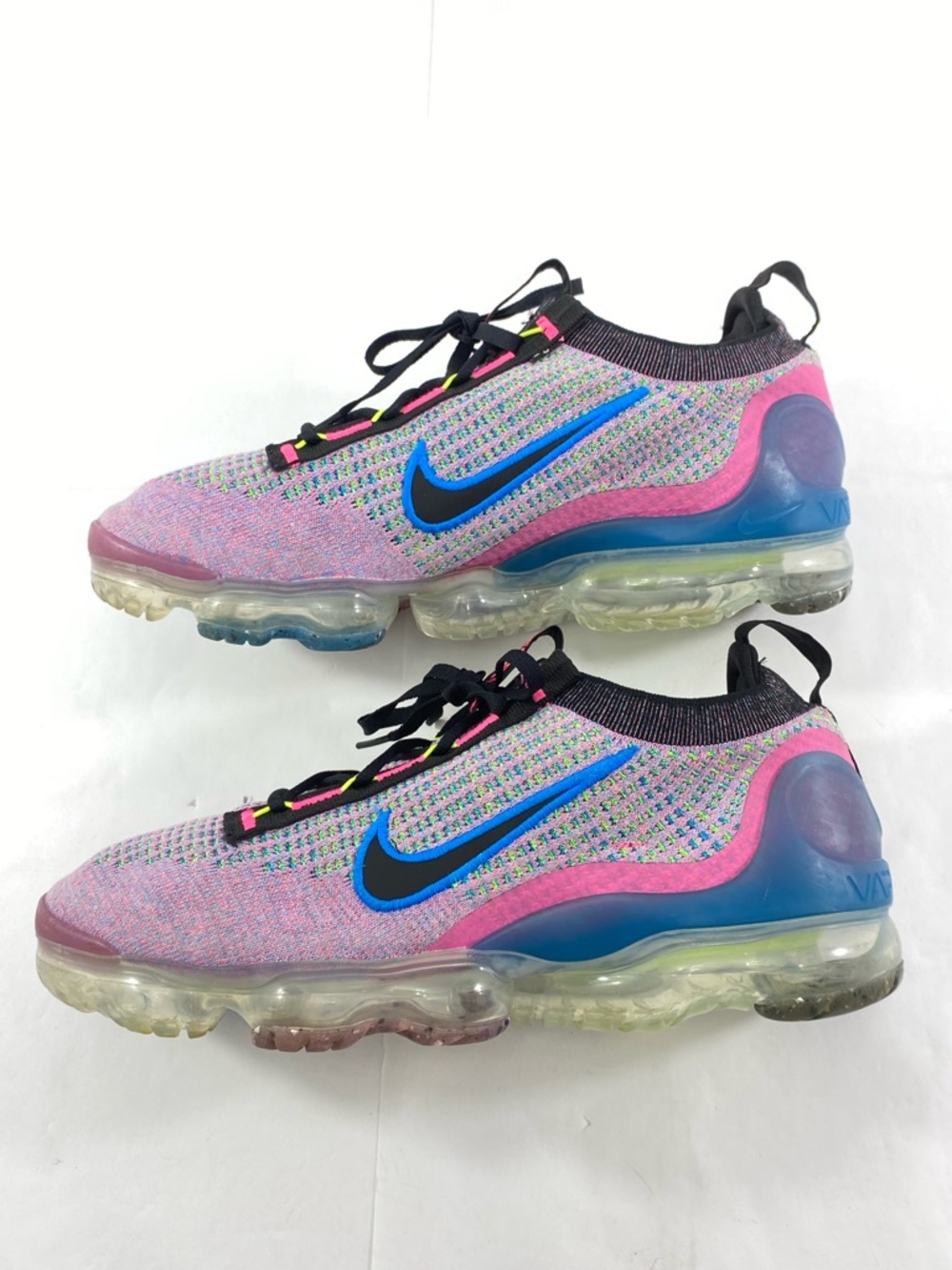Nike Air VaporMax 2021 Flyknit Athletic Shoes DX3369-600 Pink Blue Women’s :11.5